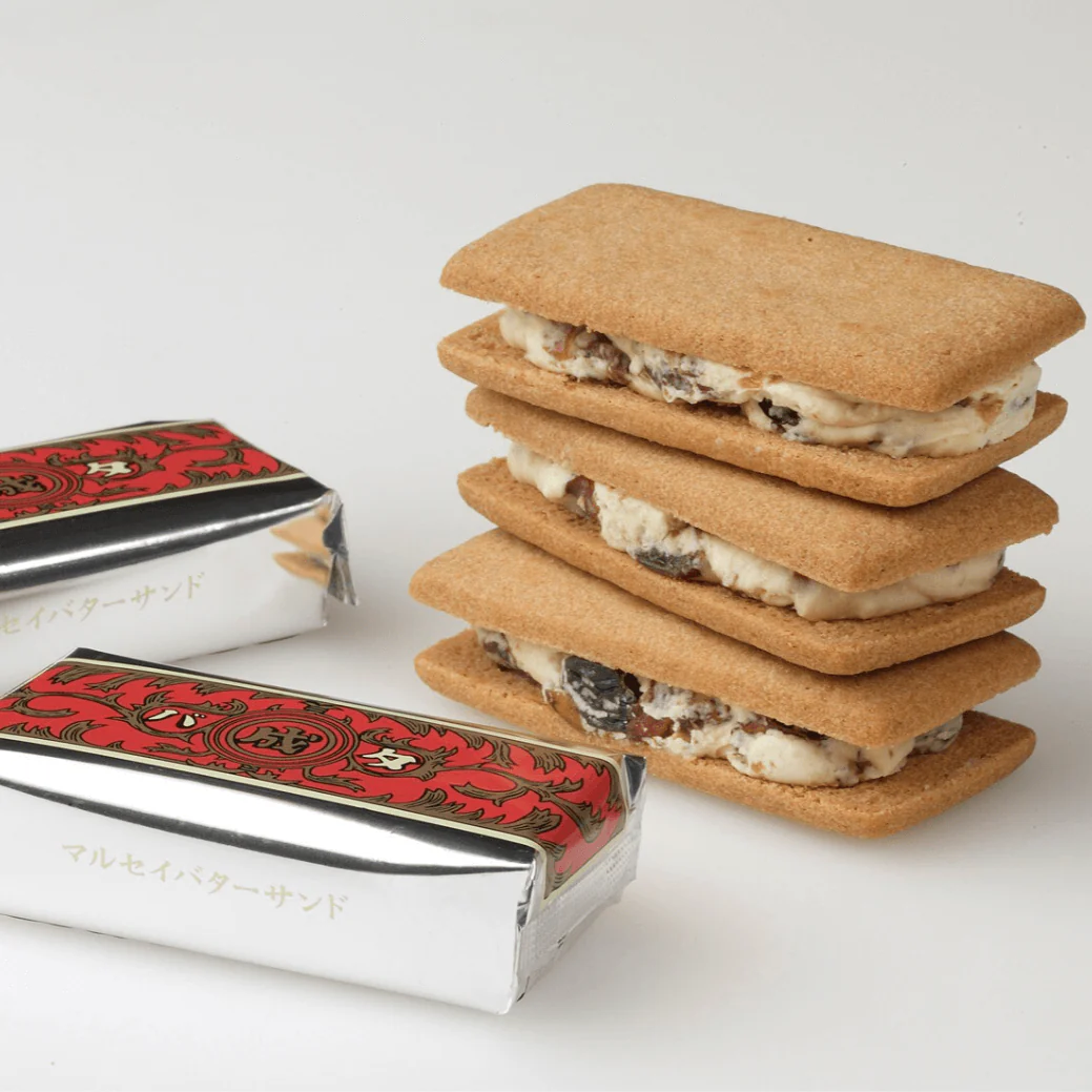 Rokkatei Marusei Butter Sandwich Cookies 10 Pieces - Image 3