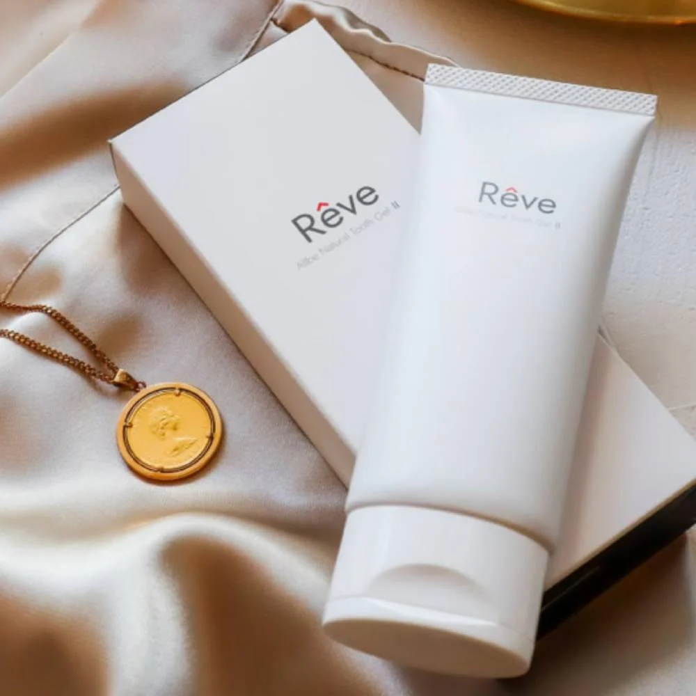 Rêve Allbe Natural Eggshell Gel Toothpaste Organic Herbs Flavored 80g - Image 3
