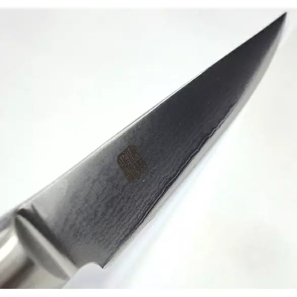 Satake All Metal Steak Knife Damascus Steel Blade 120mm - Image 4
