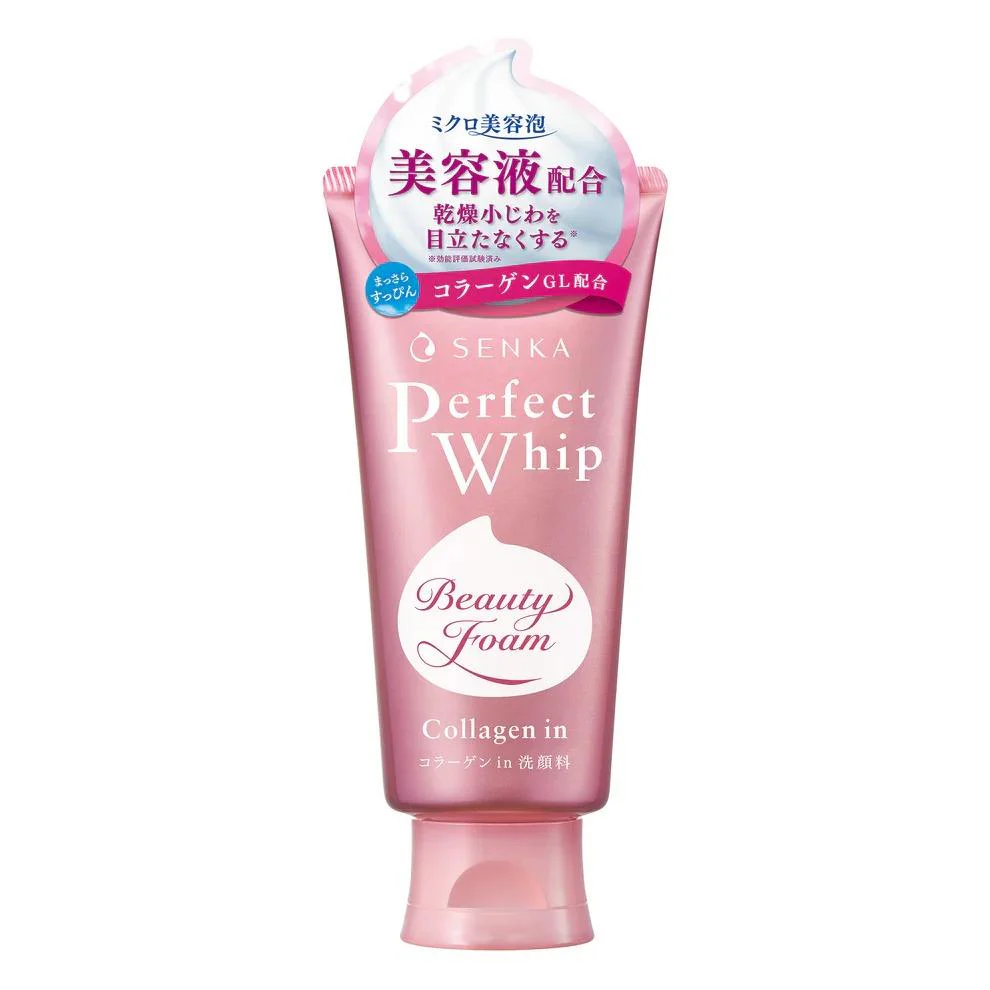 Senka Perfect Whip Collagen-In Rich Foam Hydrating Facial Wash120g