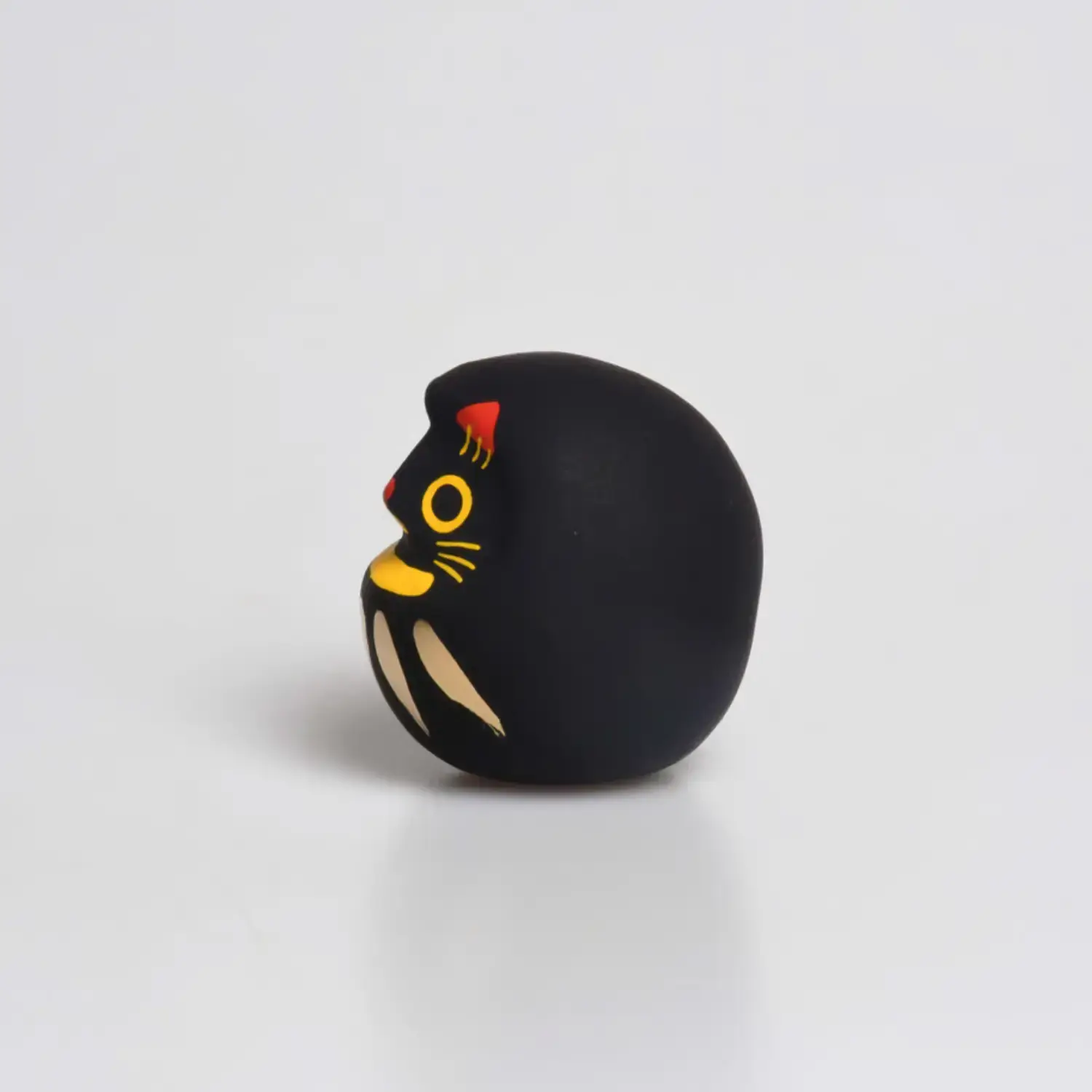 Shirakawa Daruma Cute Black Cat Daruma Doll Good Luck Charm 4.5cm - Image 2