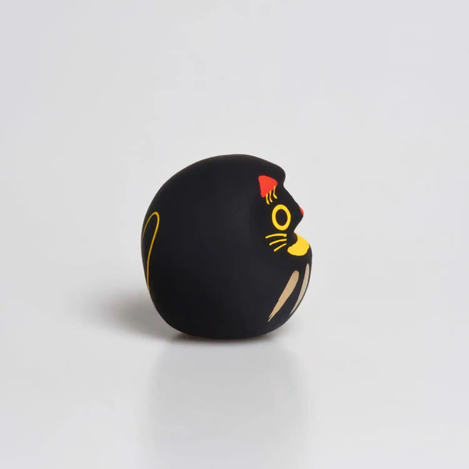 Shirakawa Daruma Cute Black Cat Daruma Doll Good Luck Charm 4.5cm - Image 3