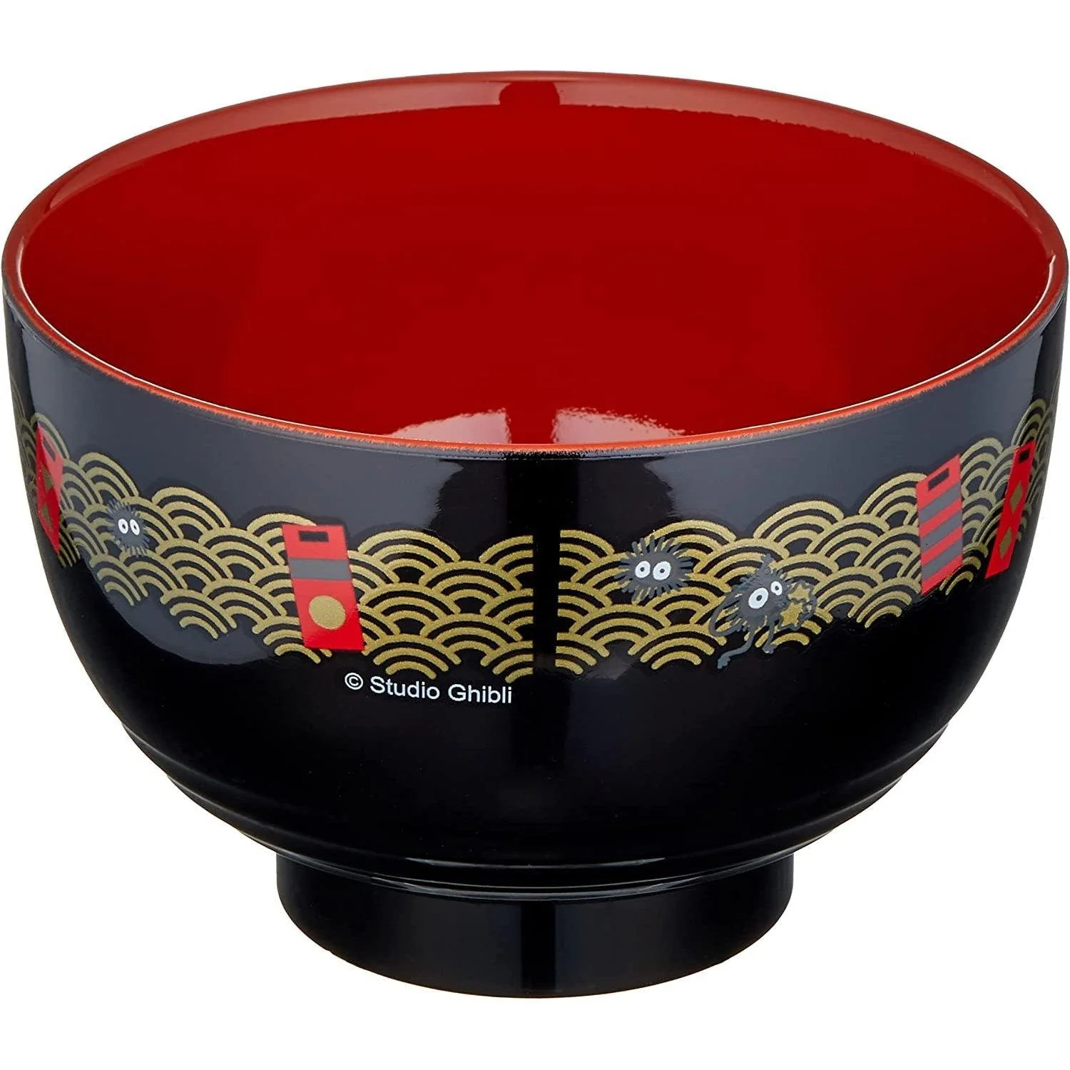 Skater Japanese Plastic Bowl Kaonashi (No-Face Spirited Away) Design N2-A - Image 2