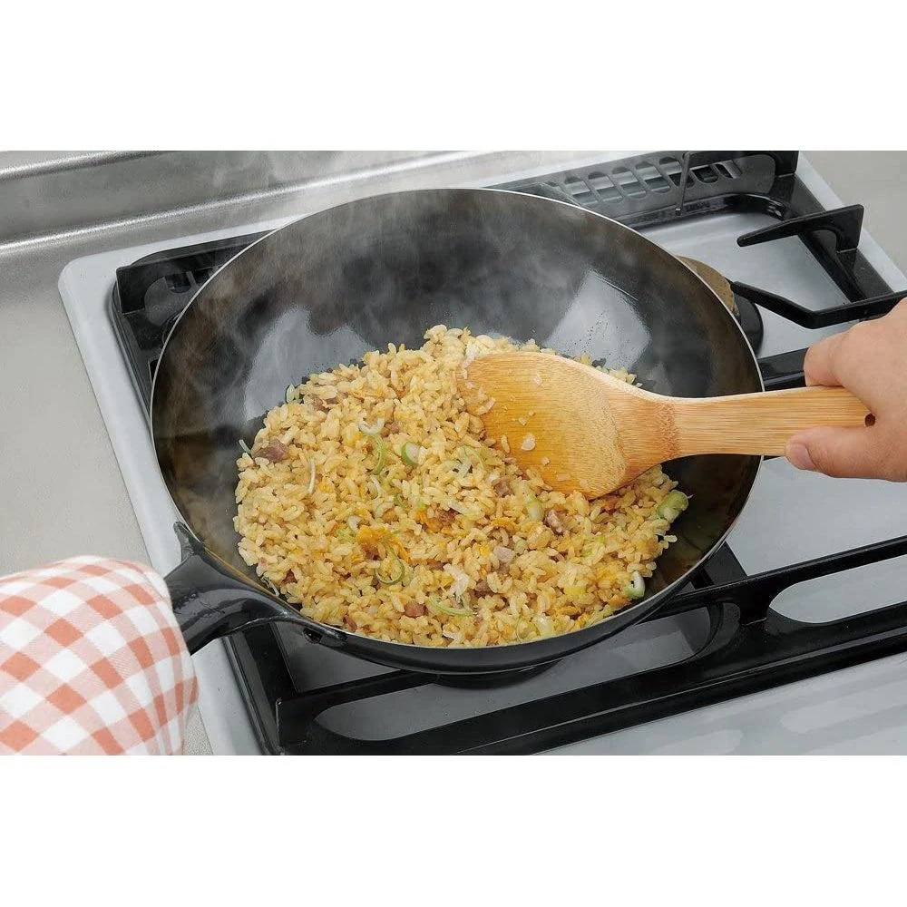 Summit Round Bottom Japanese Wok with Handle (1.2mm) - Image 3