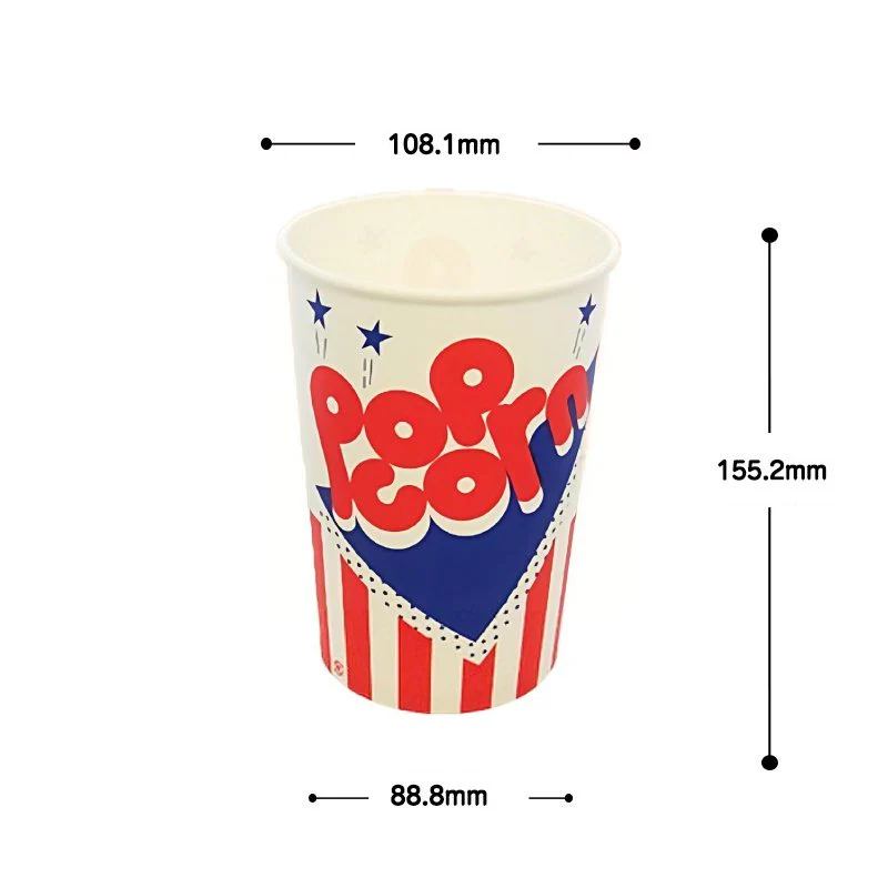 Sunnap Popcorn Buckets Extra Large Retro Popcorn Box (Pack of 50) - Image 5