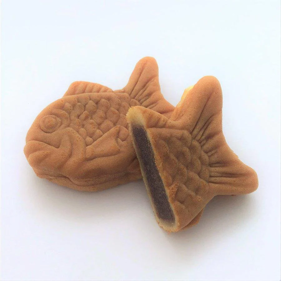Tada Seika Taiyaki Azuki Bean Paste Filled Waffle Snack 10 Pieces - Image 2
