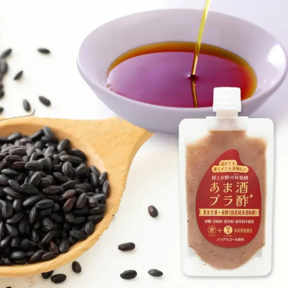 Tajima Jozo Black Rice Amazake Red Vinegar Drink Pouch 150g - Image 3