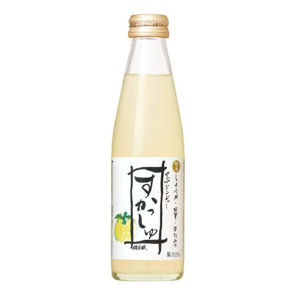Tajima Jozo Sparkling Yuzu & Yabu Ginger Vinegar Soda Drink 200ml