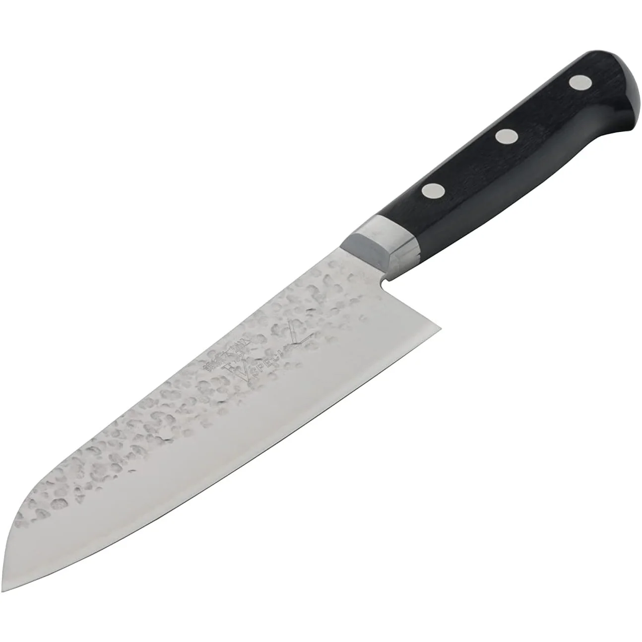 Takamura Hamono VG10 Stainless Steel Hammered Santoku Knife 170mm - Image 4