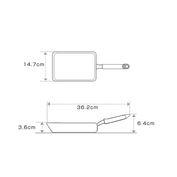 Takumi Japan Iron Tamagoyaki Pan (Japanese Omelette Pan) 19cm - Image 4
