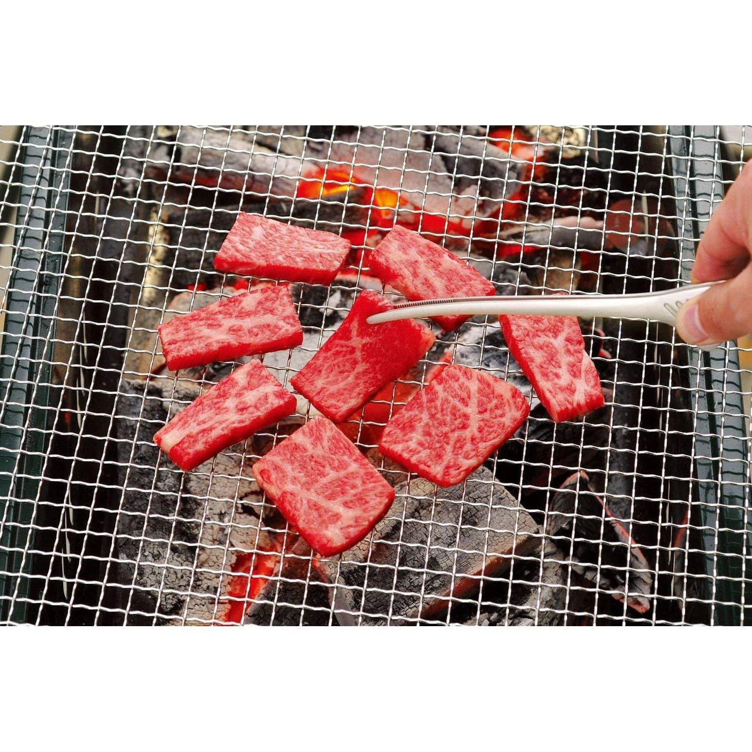 Todai Stainless Steel Yakiniku BBQ Clever Tongs 240mm - Image 2