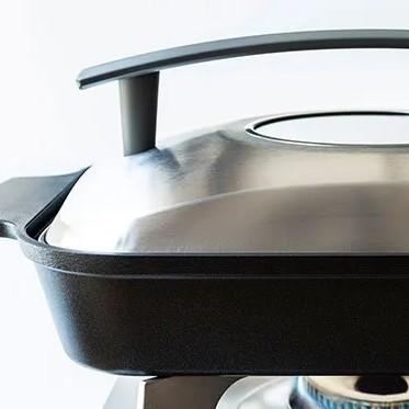 Uchicook Steam Grill with Metal Lid Grey UCS15 - Image 4