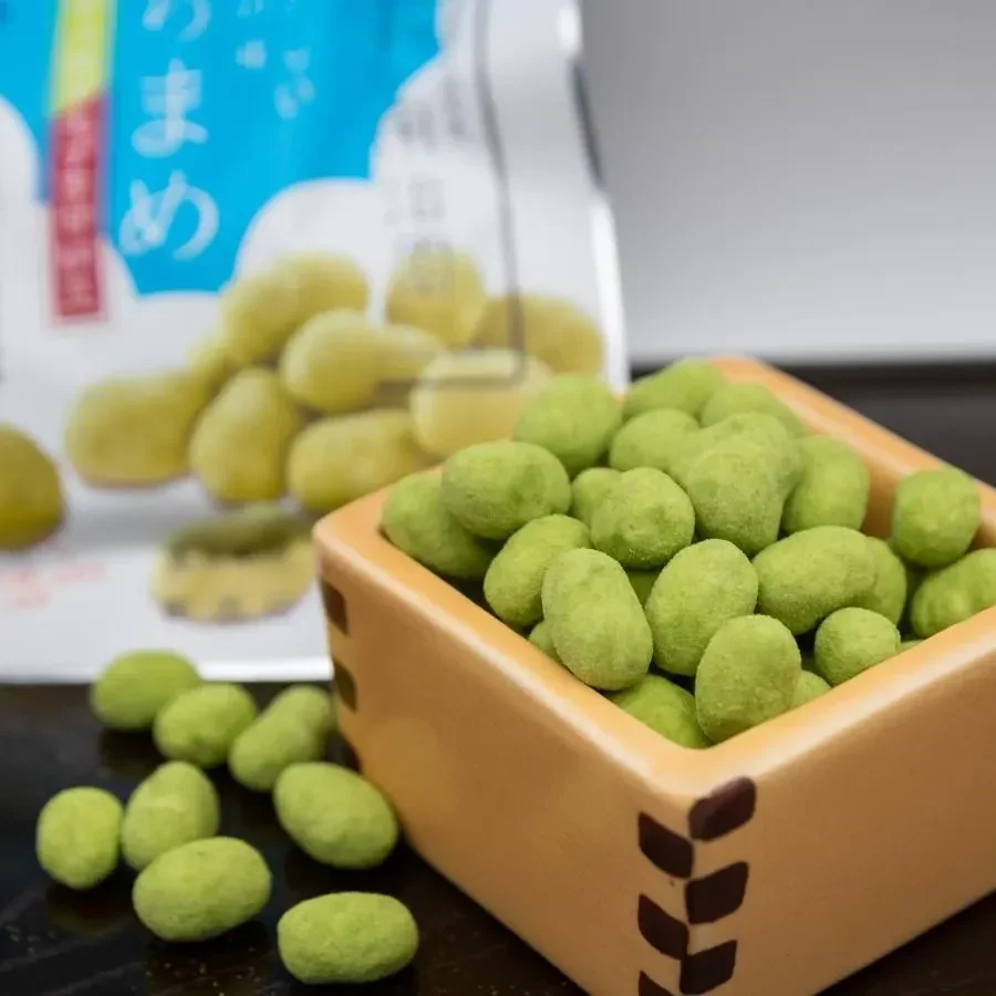 Ujien Azuki Amanatto & Uji Matcha Chewy Sweet Bean Snack 80g - Image 2