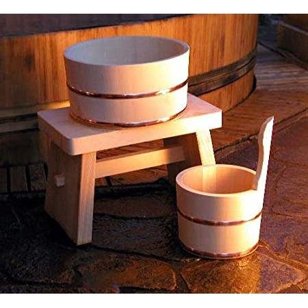 Umezawa Hinoki Bath Bucket (Handmade Japanese Cypress Bath Bucket) - Image 7
