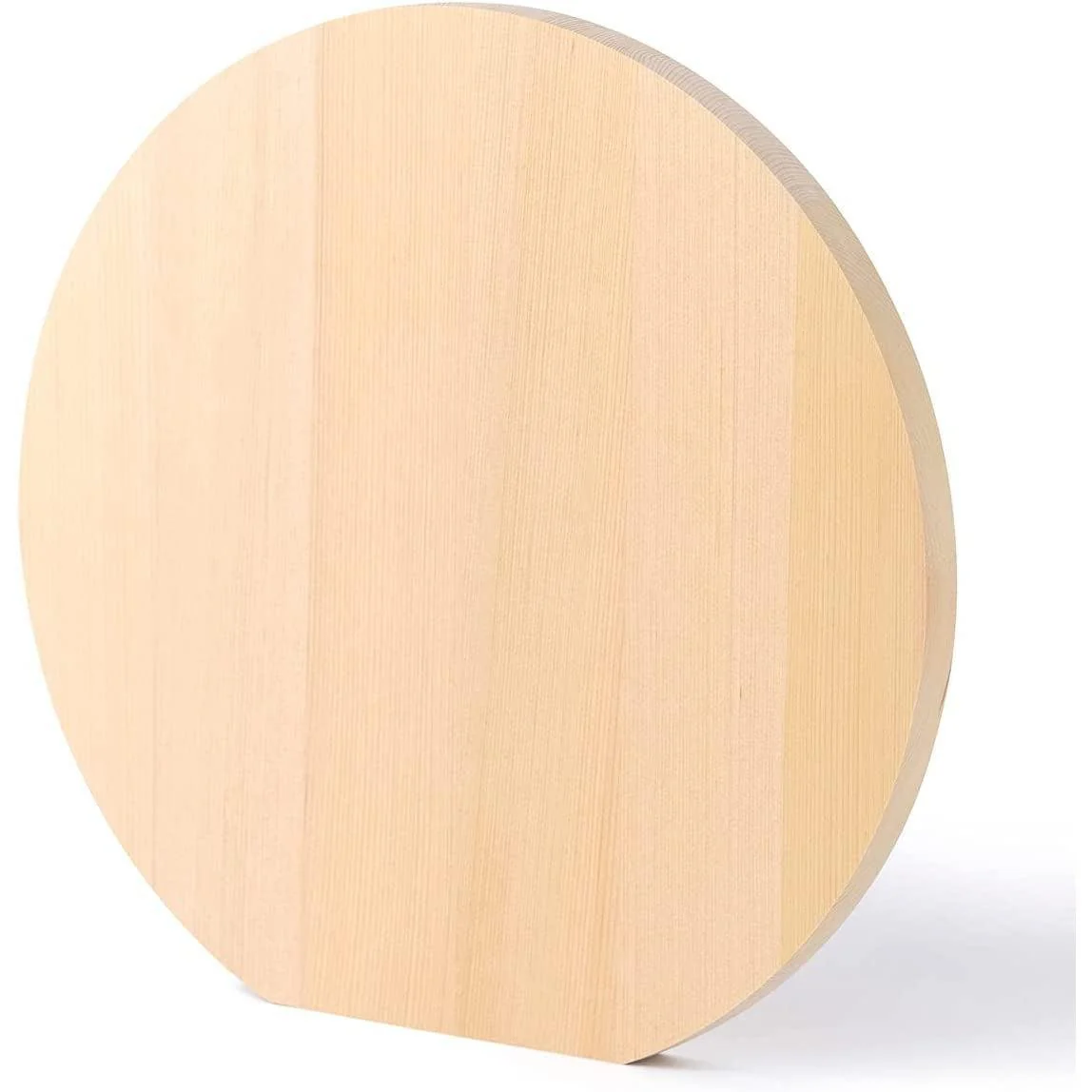 Umezawa Round Hiba Cypress Wood Cutting Board Knife-Friendly - Image 6