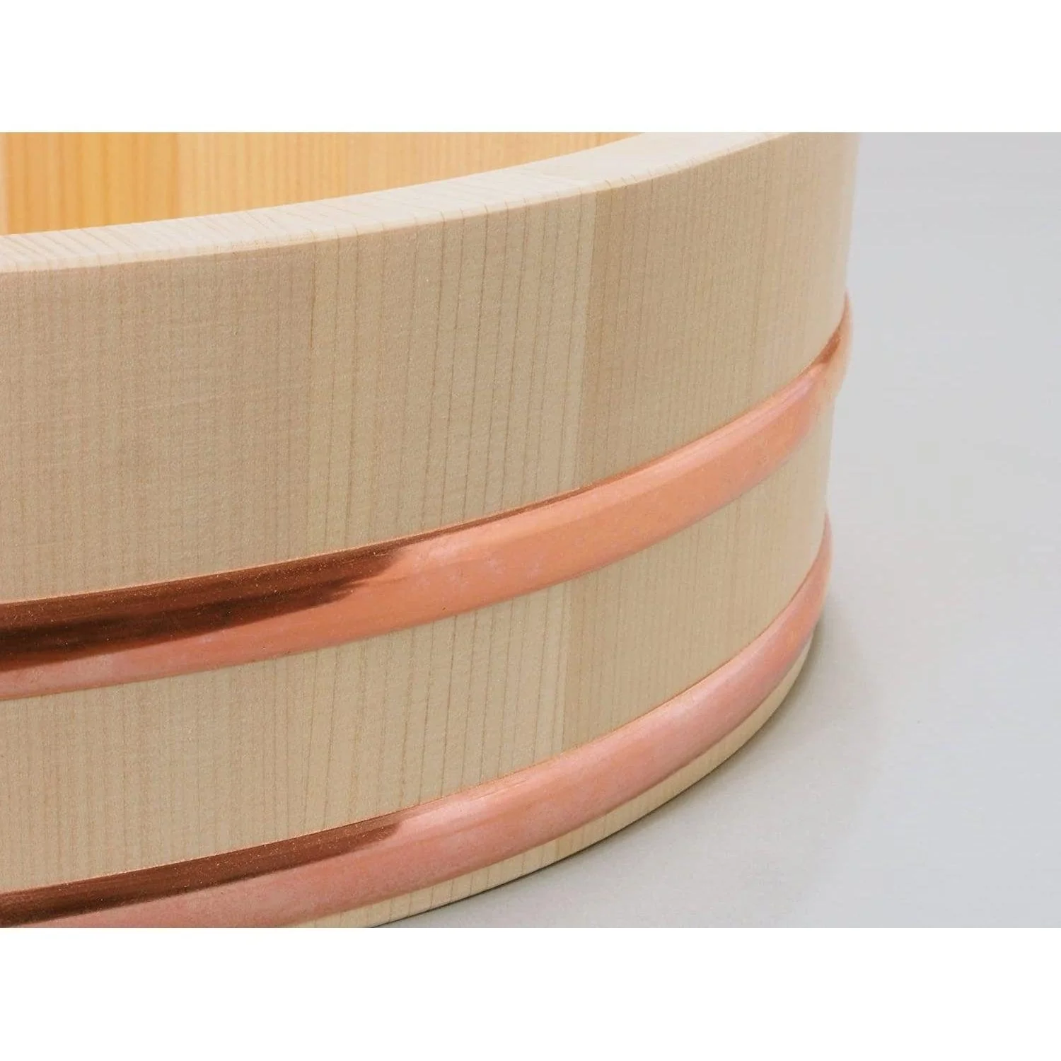 Umezawa Sawara Cypress Hangiri (Wooden Sushi Oke Bowl) 36cm - Image 4
