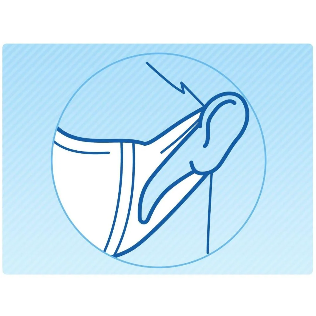 Unicharm Comfortable White Disposable Face Mask Small Size 7 ct. - Image 5