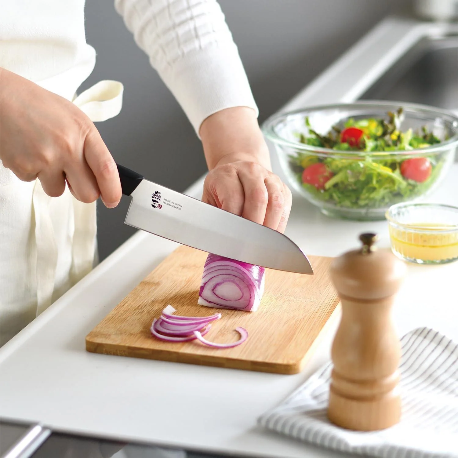 Enzo Japanese Santoku Knife All Purpose Stainless Steel Knife 165mm - Image 2
