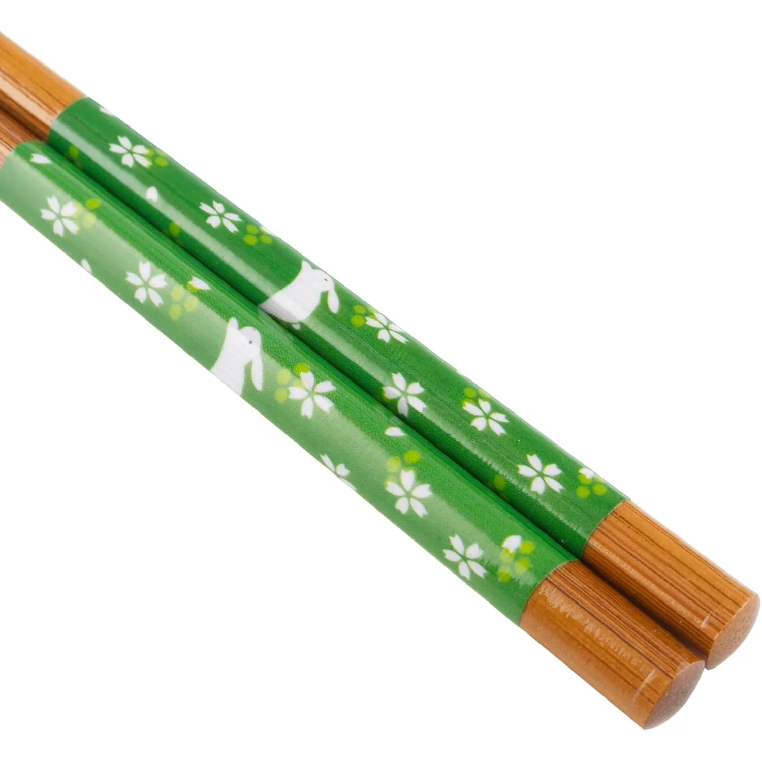 Wooden Chopsticks Multicolor Rabbit Design 22.5cm (5 Pairs Set) - Image 4