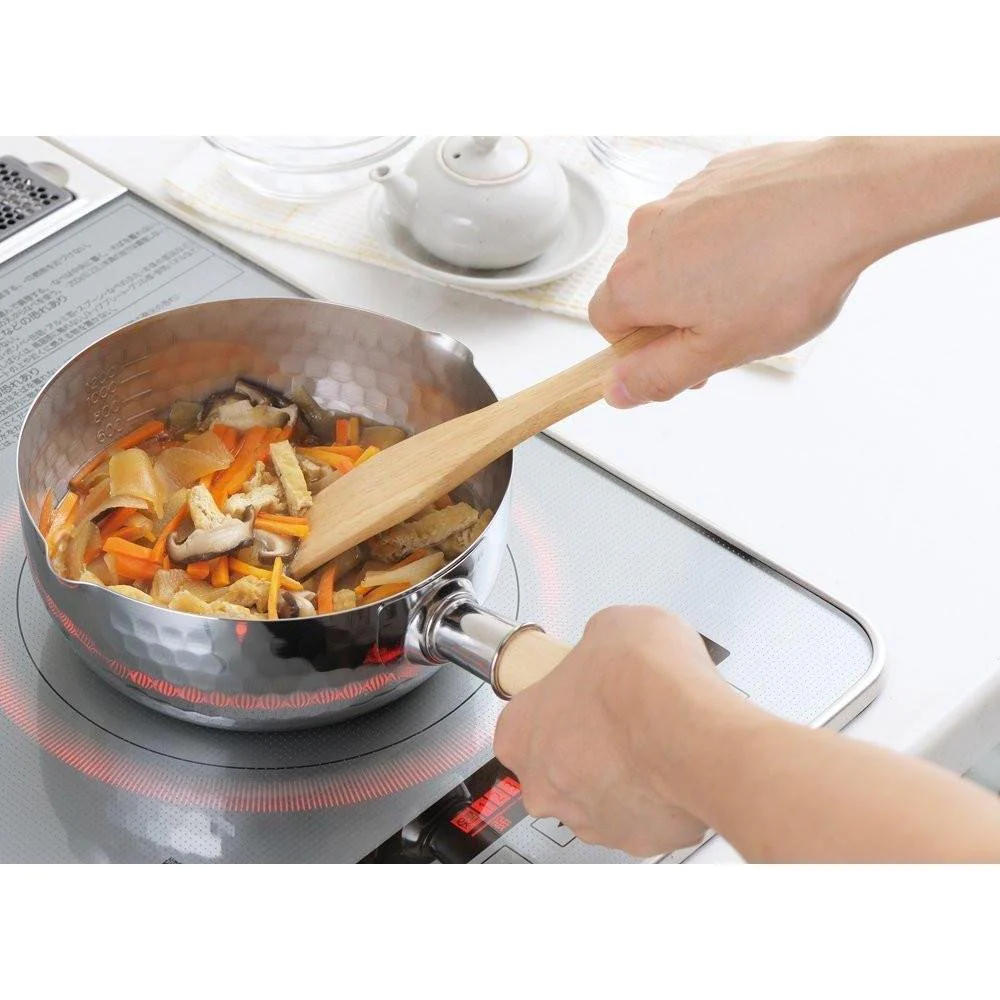 Yoshikawa Yukihira Saucepan Stainless Steel Pot 2.2 Quart 20cm YH6753 - Image 5