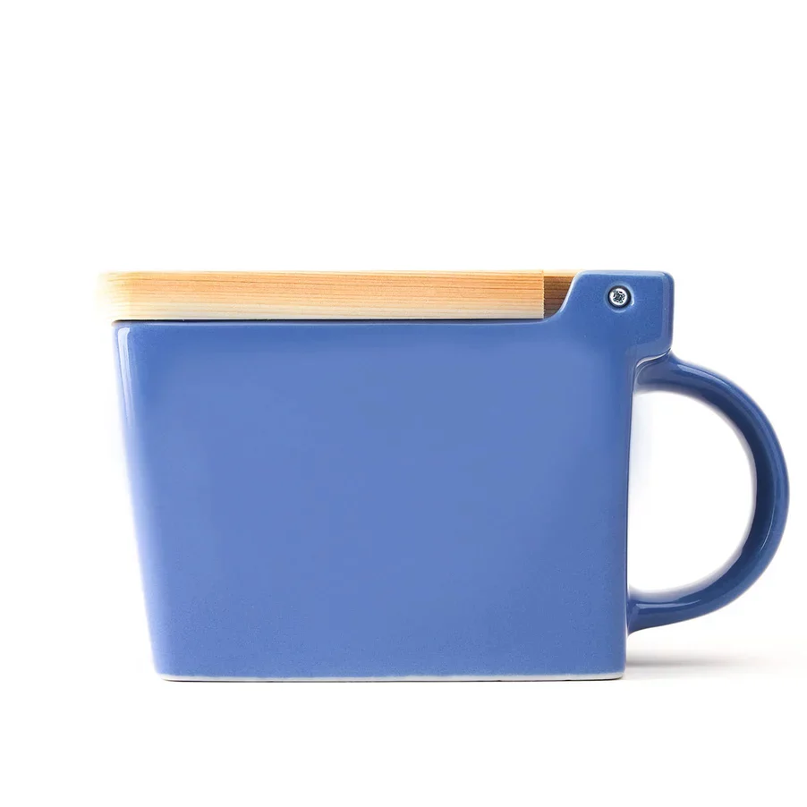 Zero Japan Salt Box Ceramic Kitchen Container Blueberry 420ml - Image 3