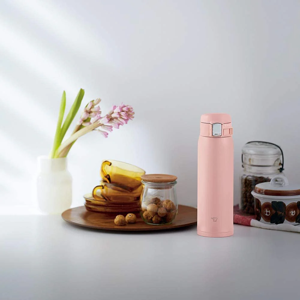 Zojirushi Stainless Steel Mug Vacuum Flask Pink 480ml - Image 2